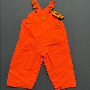 Carhartt Vibrant Orange Kids Overalls Carhartt Size 6M